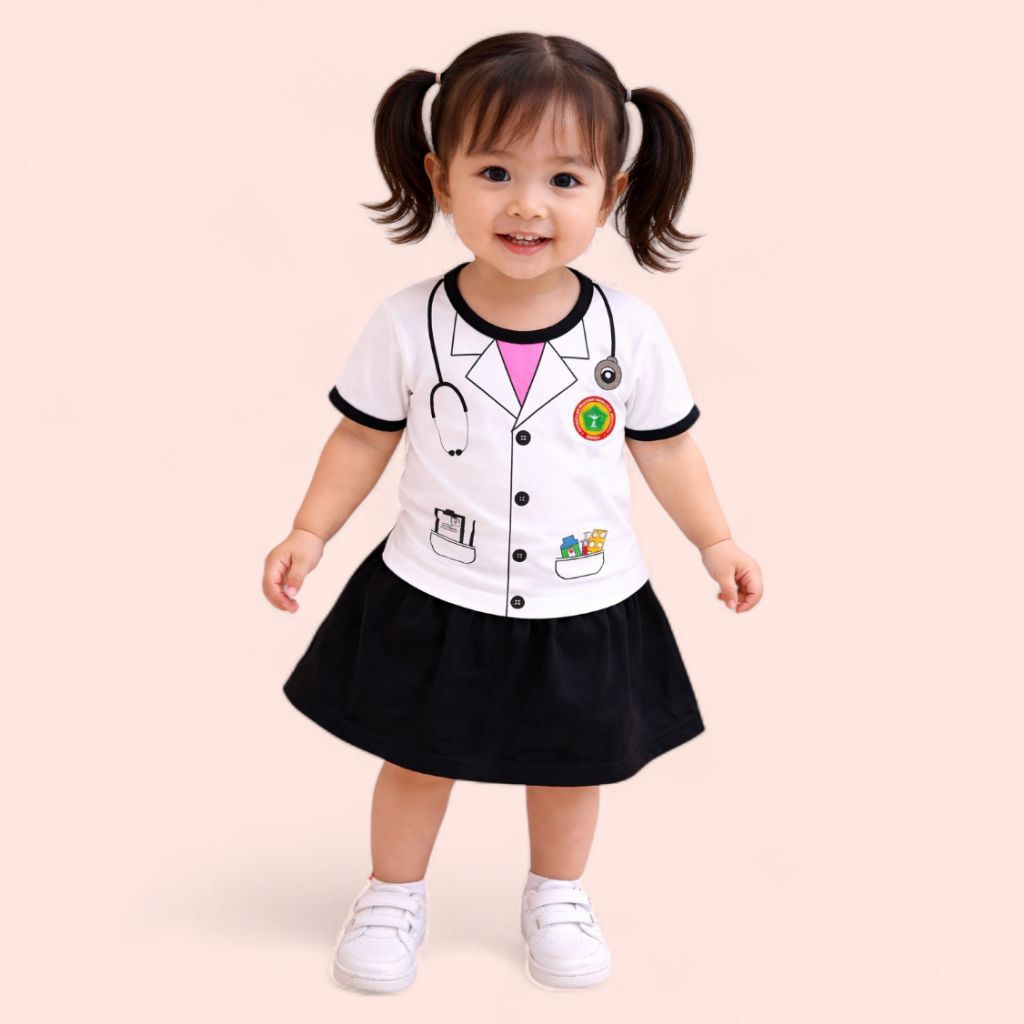 SETELAN anak anak cewek /cowok profesi dokter