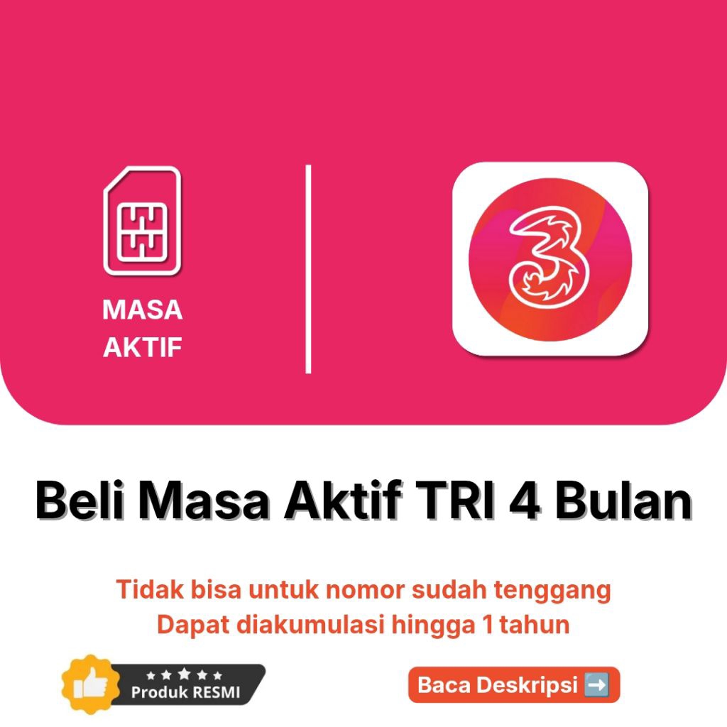Perpanjang Masa Aktif TRI + 4 Bulan