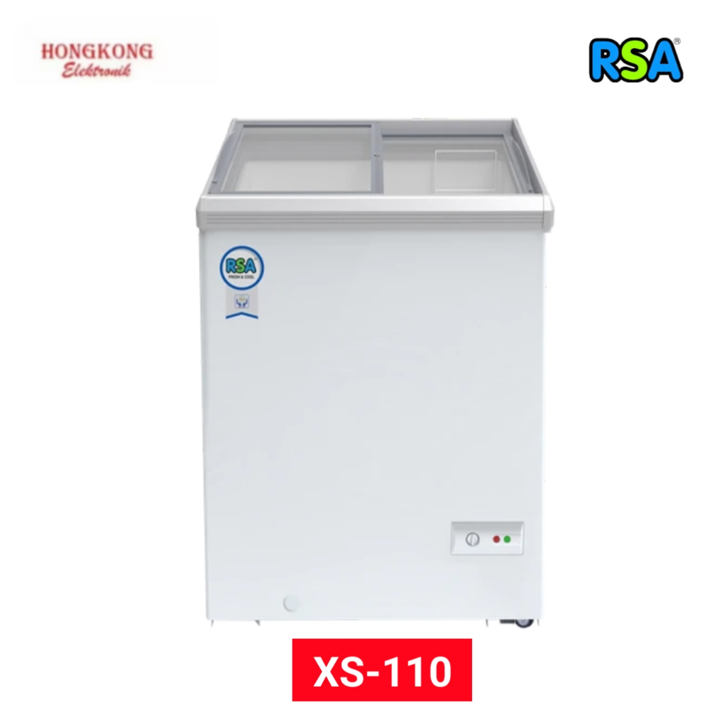 SLIDING GLASS FREEZER RSA 100 LITER XS-110