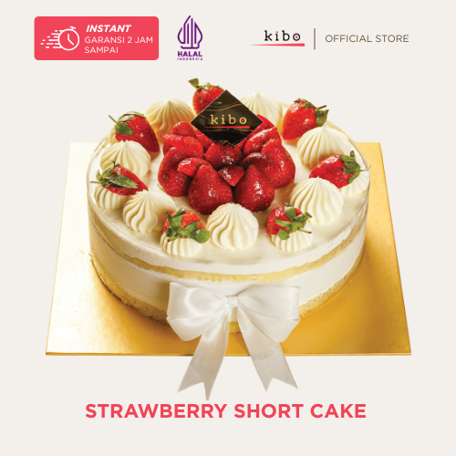 KIBO Strawberry Short Cake Deluxe - Kue Ulang Tahun
