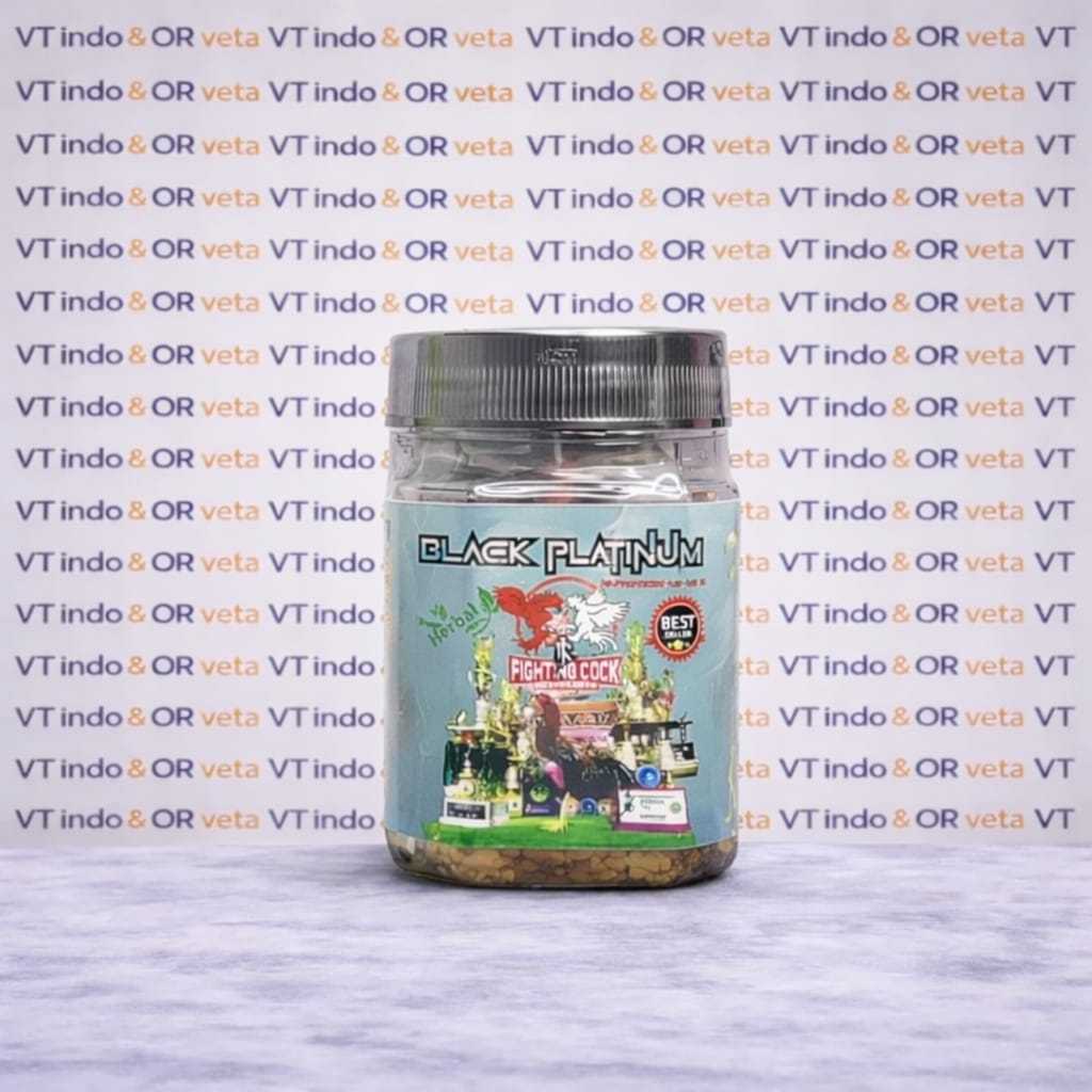 BLACK PLATINUM KERING BOTOL (RJ FARM) JAMU AYAM STAMINA KUAT RECOVERY SETELAH AYAM BERTARUNG