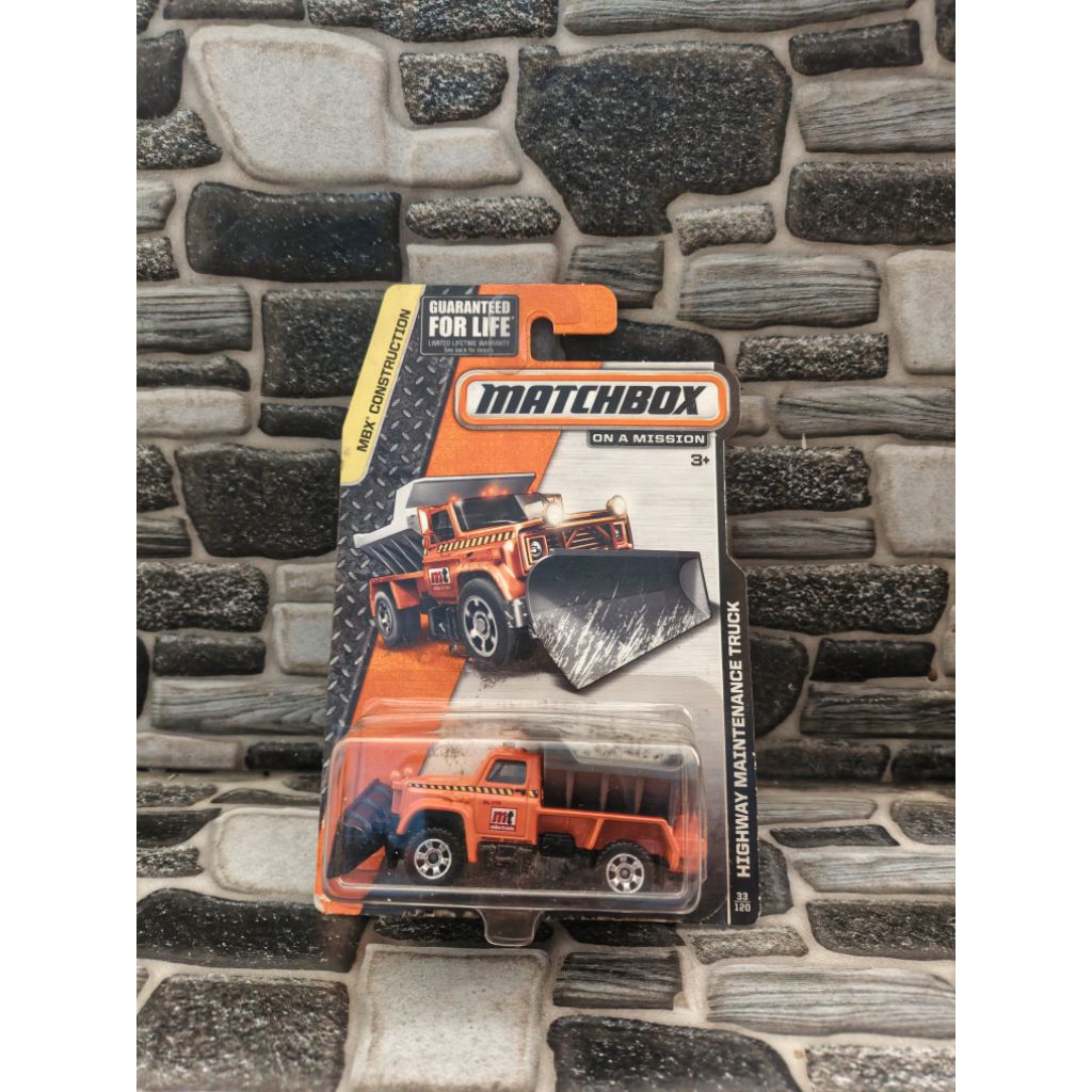 Matchbox Highway Maintenance Truck Orange - Reguler Card