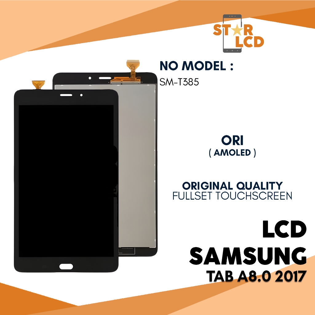 Grosir LCD Samsung Tab A8.0 / SM-T385 2017 - Fullset Touchscreen Original