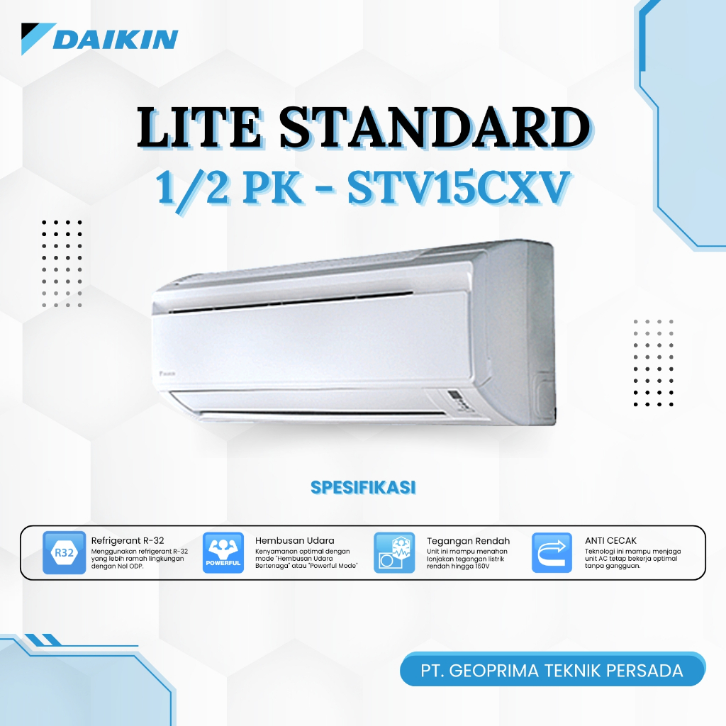 DAIKIN AC Split Standard 1/2 PK Tipe LITE-STV15CXV