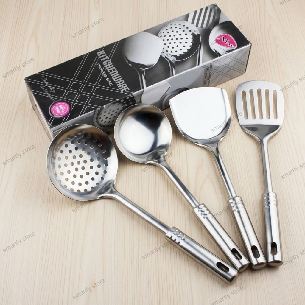 4 pcs sodet stainless set BMW / spatula set / irus stainless / sodet