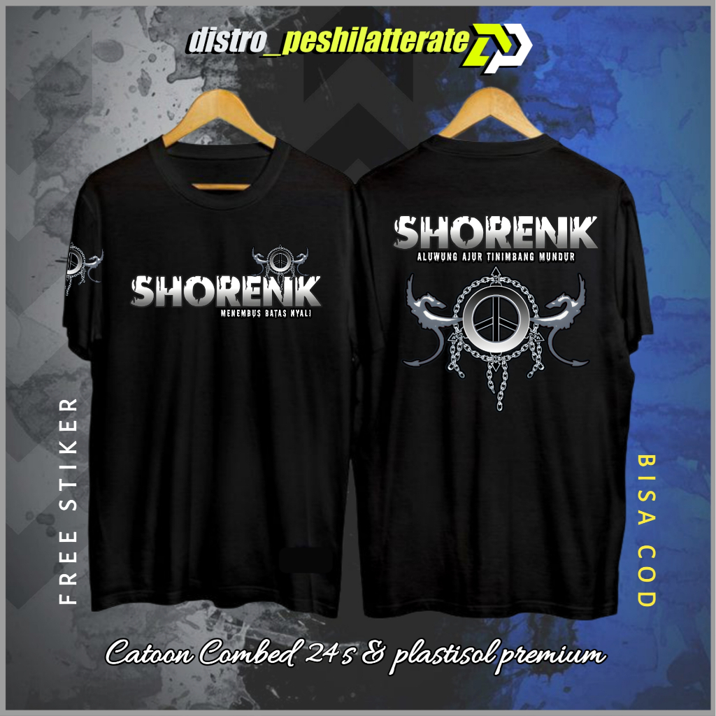 KAOS SHORENK SIMPLE ABU KEREN  KATUN COMBED 24S