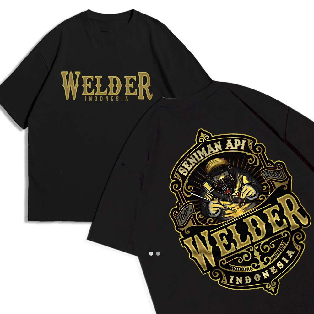 BAJU KAOS WELDER INDONESIA SENIMAN API - KAOS MURAH - KAOS PREMIUM - KAOS TERBARU - KAOS VIRAL - KAO