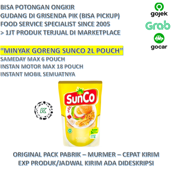 Sunco Minyak Goreng 2L Satuan GOJEK