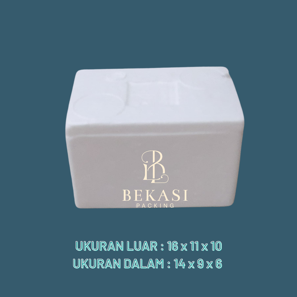 STYROFOAM BOX SUPER MINI / STYROFOAM PACKING 16,5X11,5X10CM / BOX PACKING IKAN
