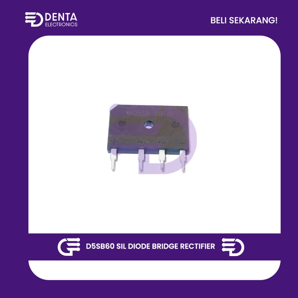 D5SB60 SIL DIODE BRIDGE RECTIFIER - Komponen Elektronik