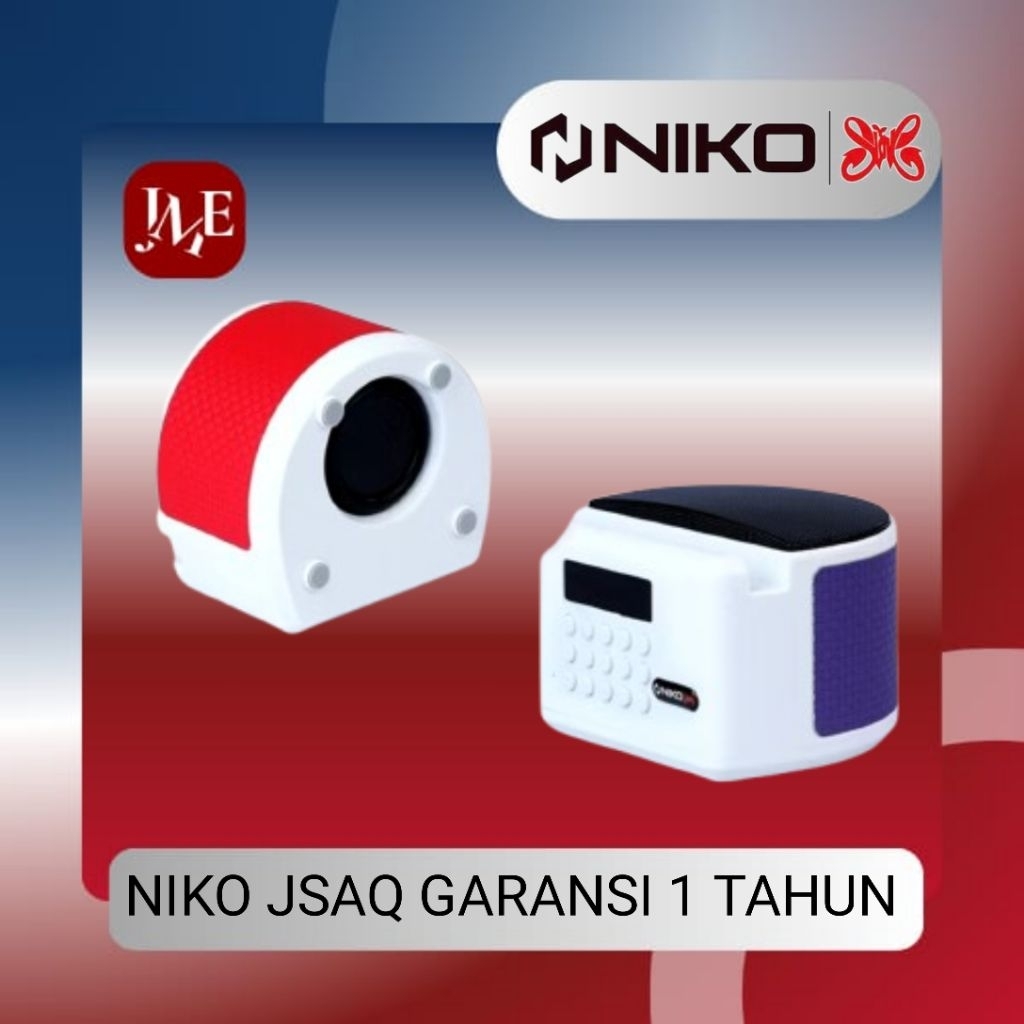 MINI SPEAKER NIKO JS AQ SPEAKER MINI PORTABLE JSAQ NIKO SPEAKER BASS AUDIO BLUETOOTH USB RADIO WOOFE