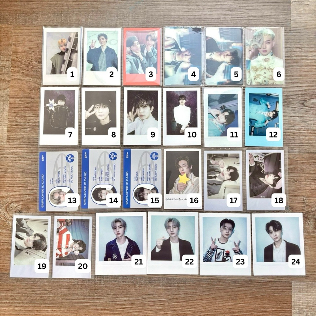 (READY STOCK) pc photocard poca pola enhypen enha official jungwon heeseung jay jake sunghoon sunoo 