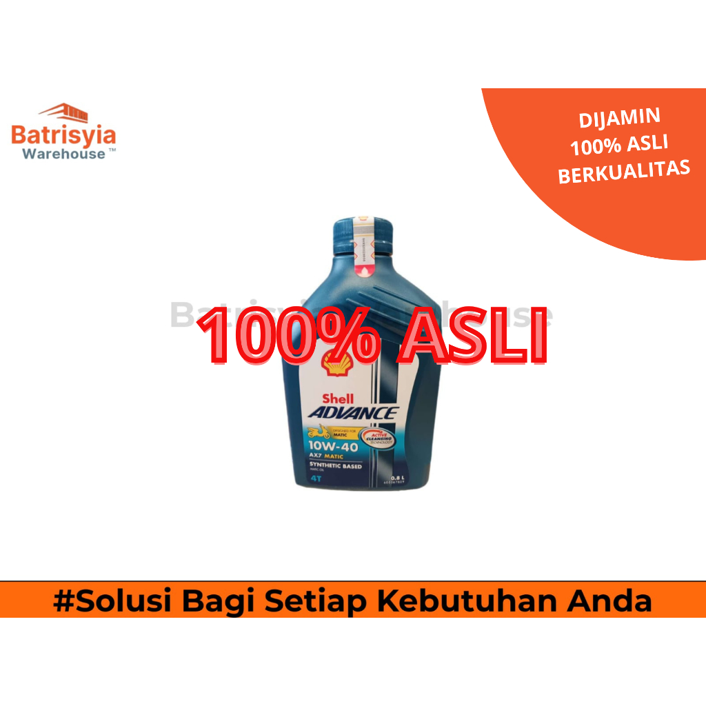OLI MOTOR MATIC SHELL ADVANCE 0.8L MATIC + OLI GARDAN