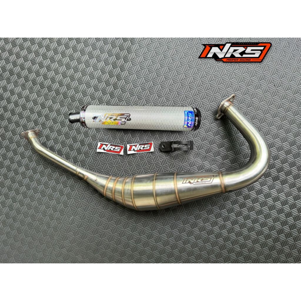 KNALPOT RX KING Pdk Repsol fullset Silincer Carbon NRS EXHAUST ORIGINAL STAINLESS STEEL