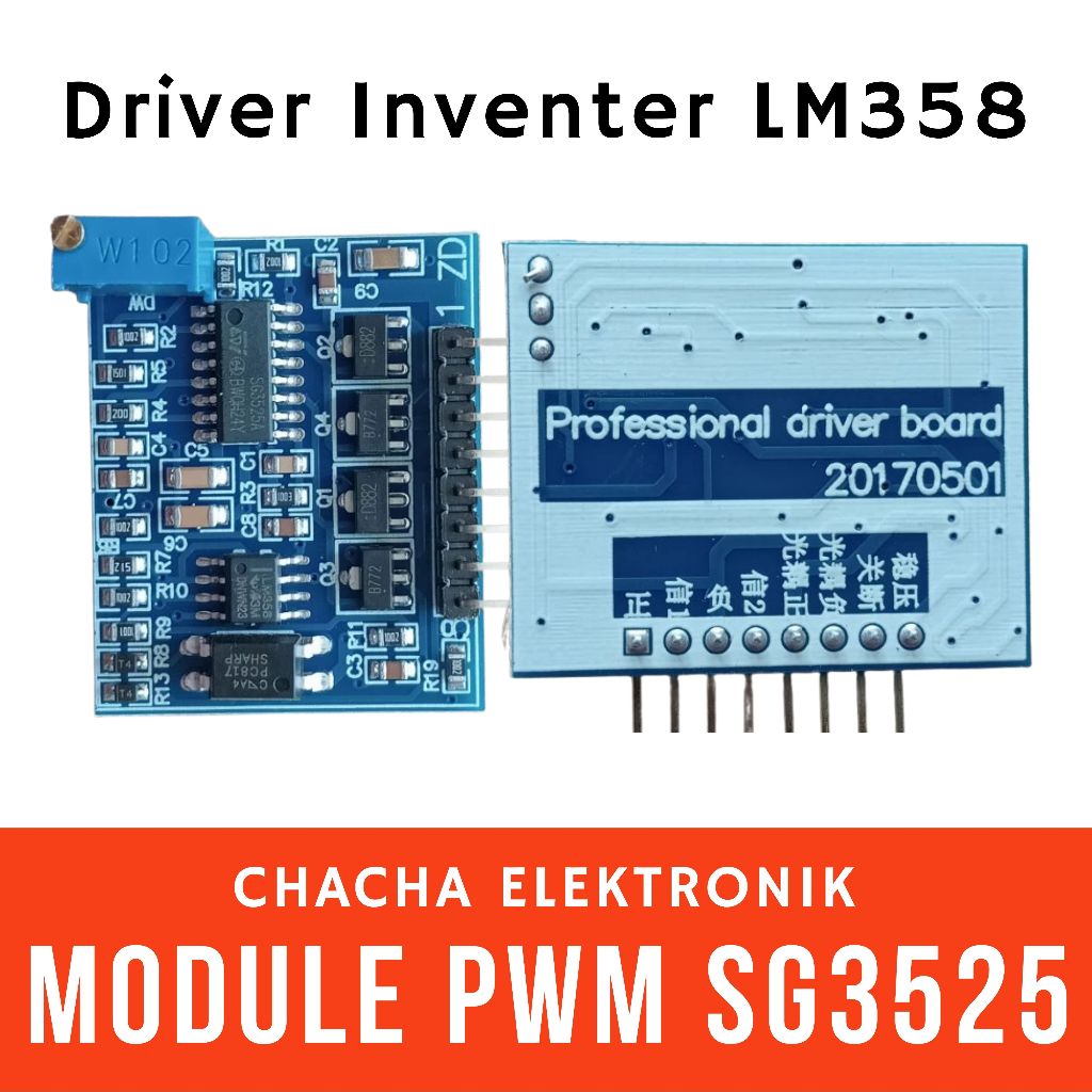 SG3525 PWM Driver Board Inventer LM358 Pure Sine Wave Inventer Sinus Murni ORIGINAL