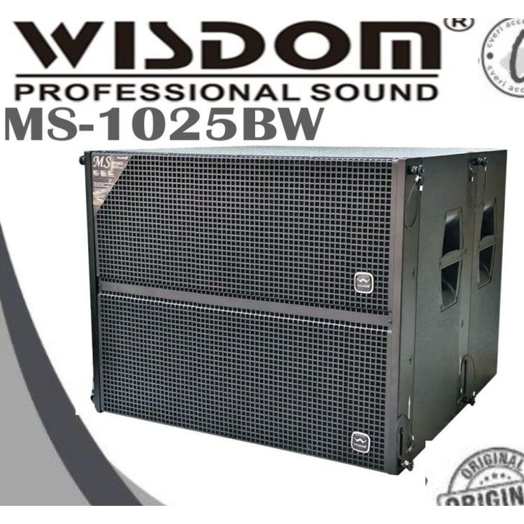 (JUAL 1 BUAH) Subwofer Pasif Wisdom MS1025BW / MS-1025BW Dual 15-inch - Original
