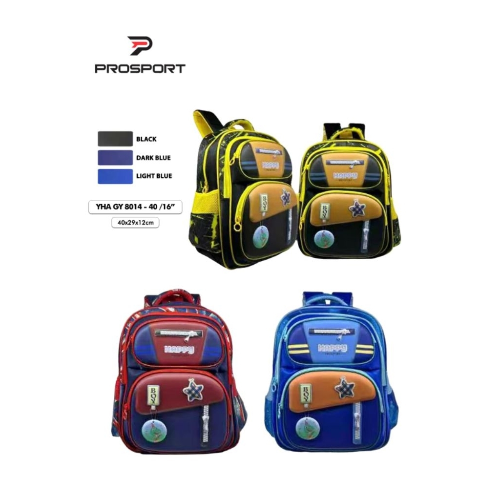 Prosport Backpack YHA GY 8014-40/16 INCH - TAS RANSEL SEKOLAH ANAK PROSPORT - BACKPACK PROSPORT ANAK