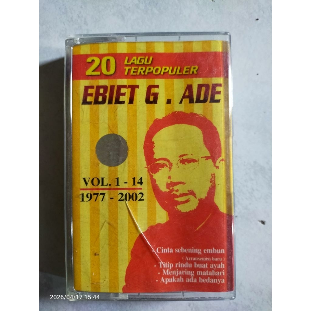 kaset pita jadul EBIET G.ADE "20 lagu terpopuler" Vol 1-14