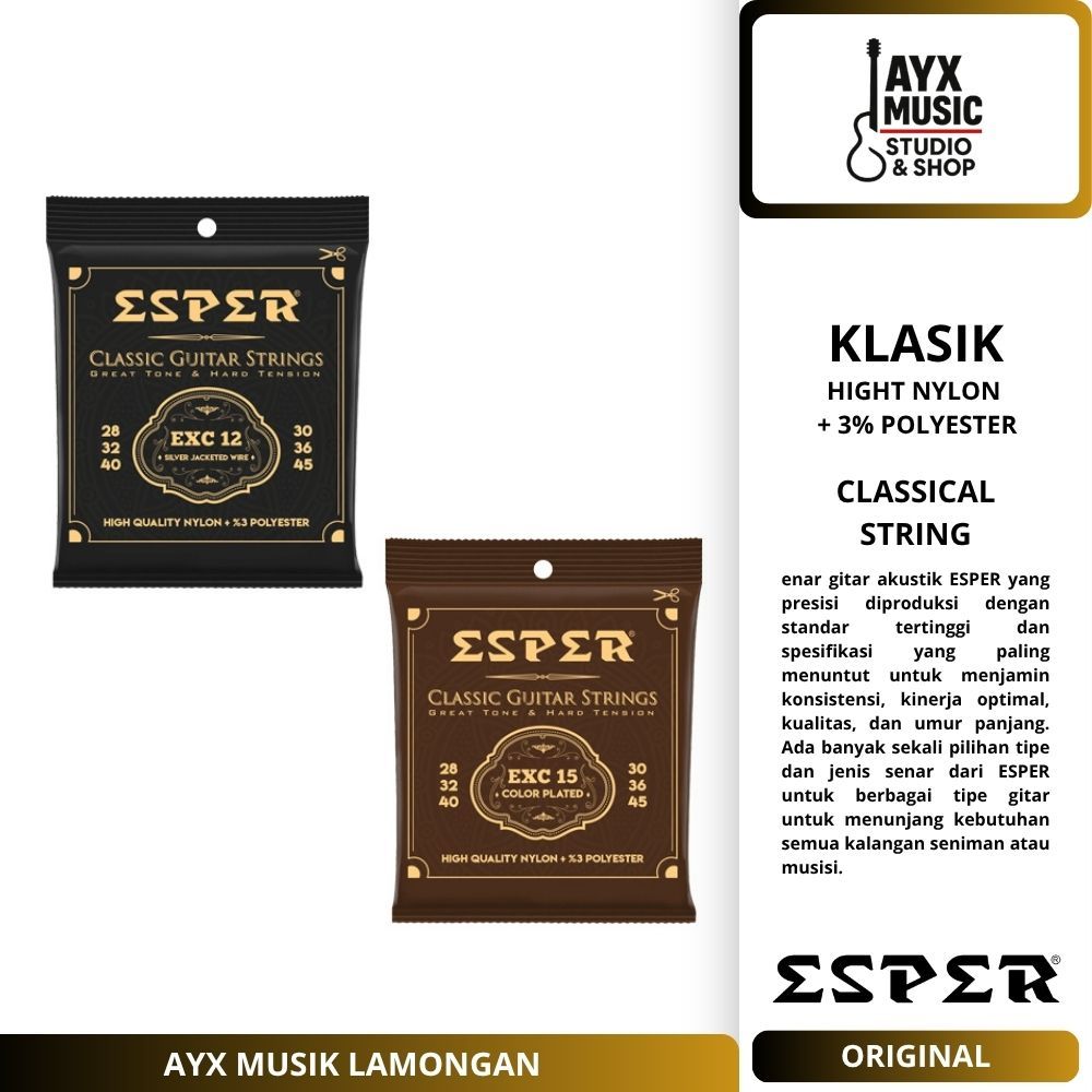 ESPER Senar Gitar Klasik Original | 28-45 | Senar Gitar Nylon