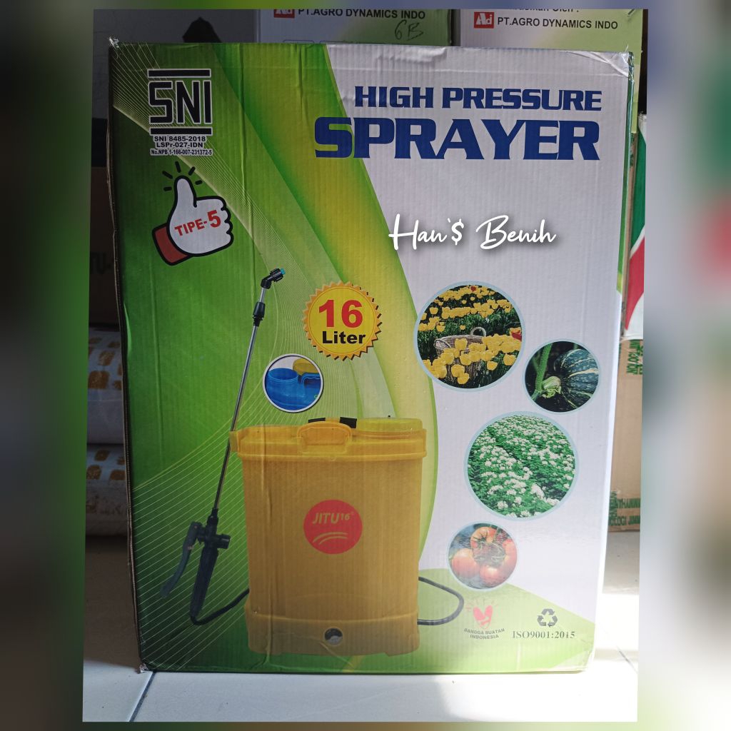 Jitu Tangki Sprayer 2in1 dan electric one ukuran 16Liter,Alat semprot Desinfektan hama padi,kebun da