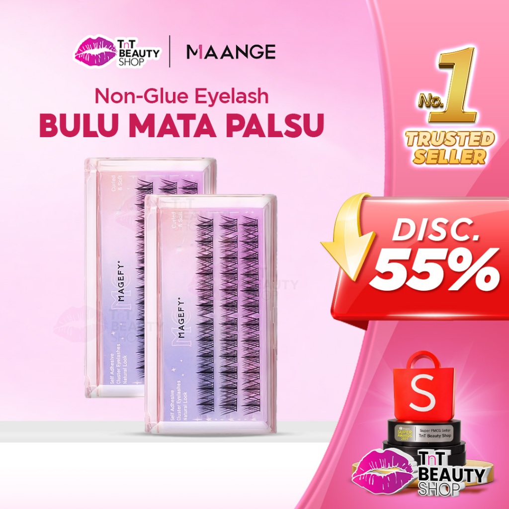 MAANGE Bulu Mata Palsu Non-Glue Natural Eyelash Extension 70017 | TnT Beauty Shop