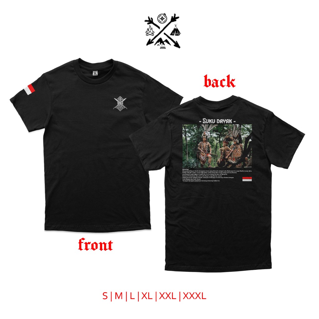 kaos suku dayak kalimantan