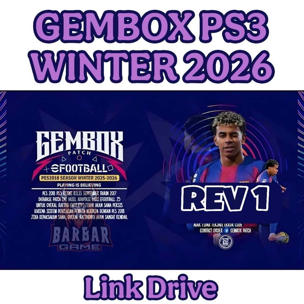 NEW Gembox Terbaru PES 2026 GEMBOX WINTER PS3 FINAL TRANSFER 2026 - sedia game ps2 ps3 ps4 cfw hfw h
