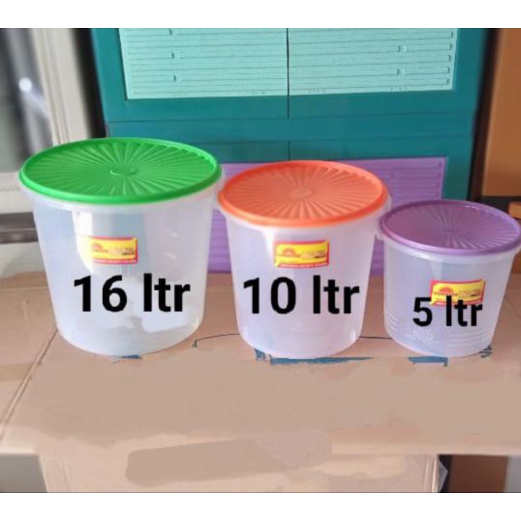 Toples kerupuk atau Toples peyek 5Liter dan 16Liter
