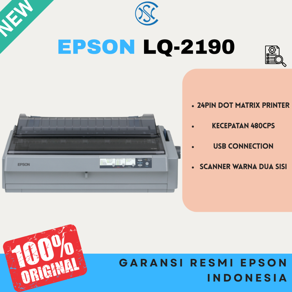 Printer Epson LQ-2190 LQ 2190 DOT MATRIX PRINTER