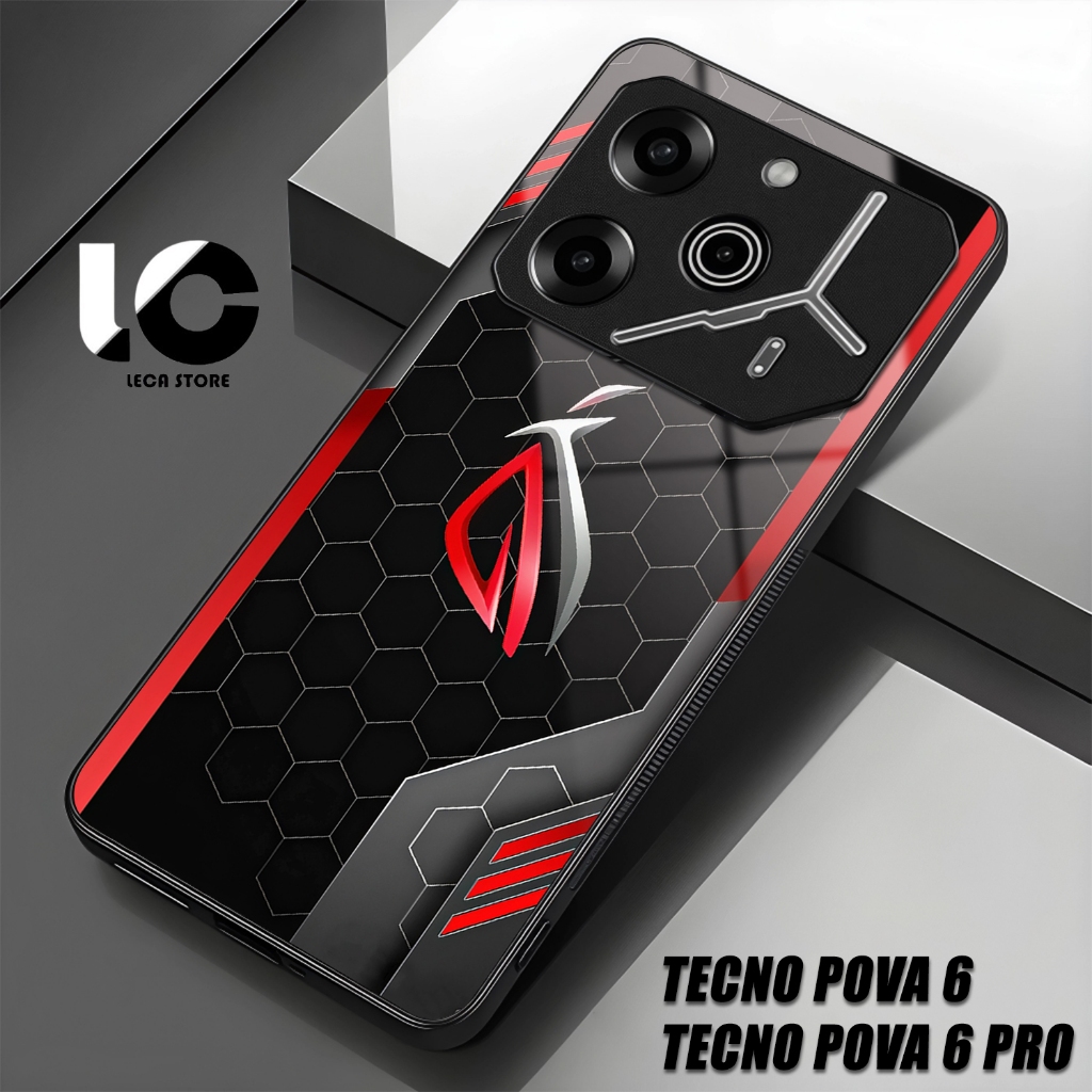 Softcase Hp TENCO POVA 6 Casing TENCO POVA 6 PRO Case Glossy Cassing kaca kilau Pelindung Hp Aksesor