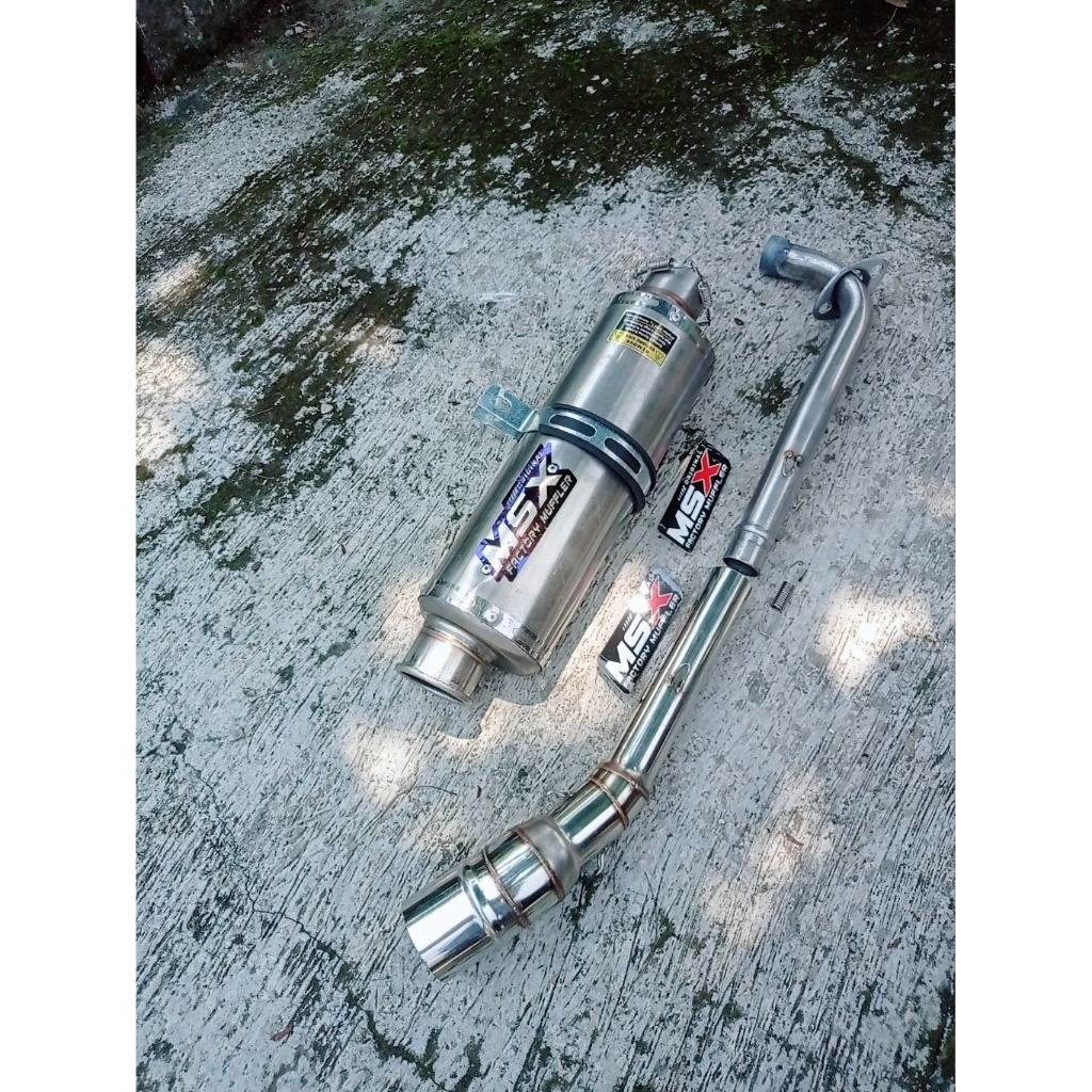 knalpot original msx oval cincin wrx panjang 30cm dbs pnp Vega Jupiter blade supra125 kharisma grand