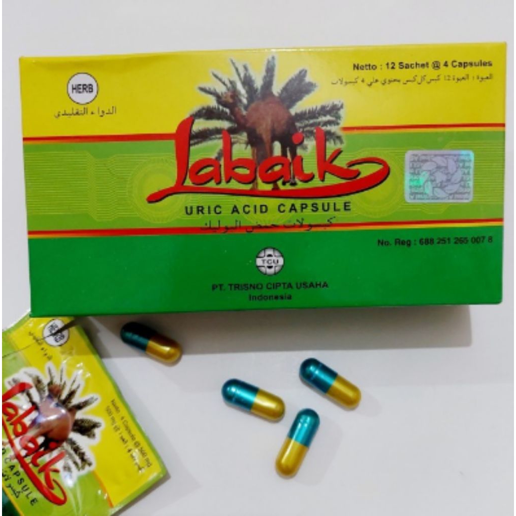 Labaik kapsul - pegal linu nyeri sendi asam urat