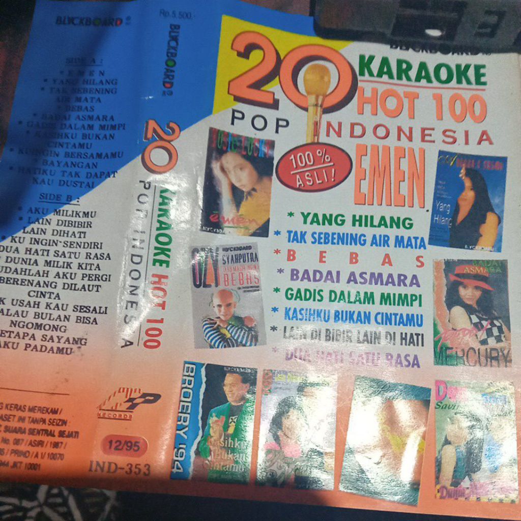 kaset pita HOT 100 POP INDONESIA L490