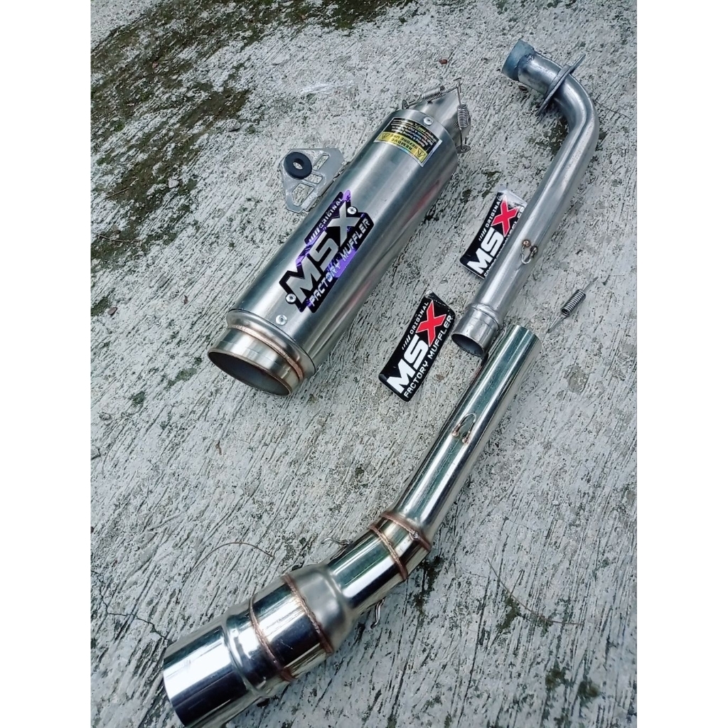 knalpot original msx samurai predator dos inlet 50 jrm pnp Supra kharisma Revo blade grand Jupiter V