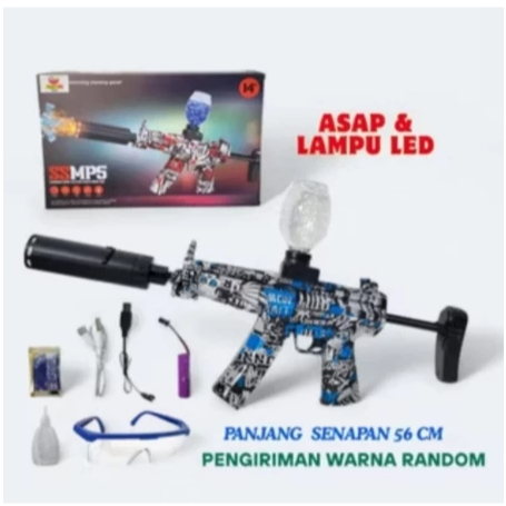 Mainan Elektrik Tembakan Air AK47 MP5 M416 dengan Bubble Gun