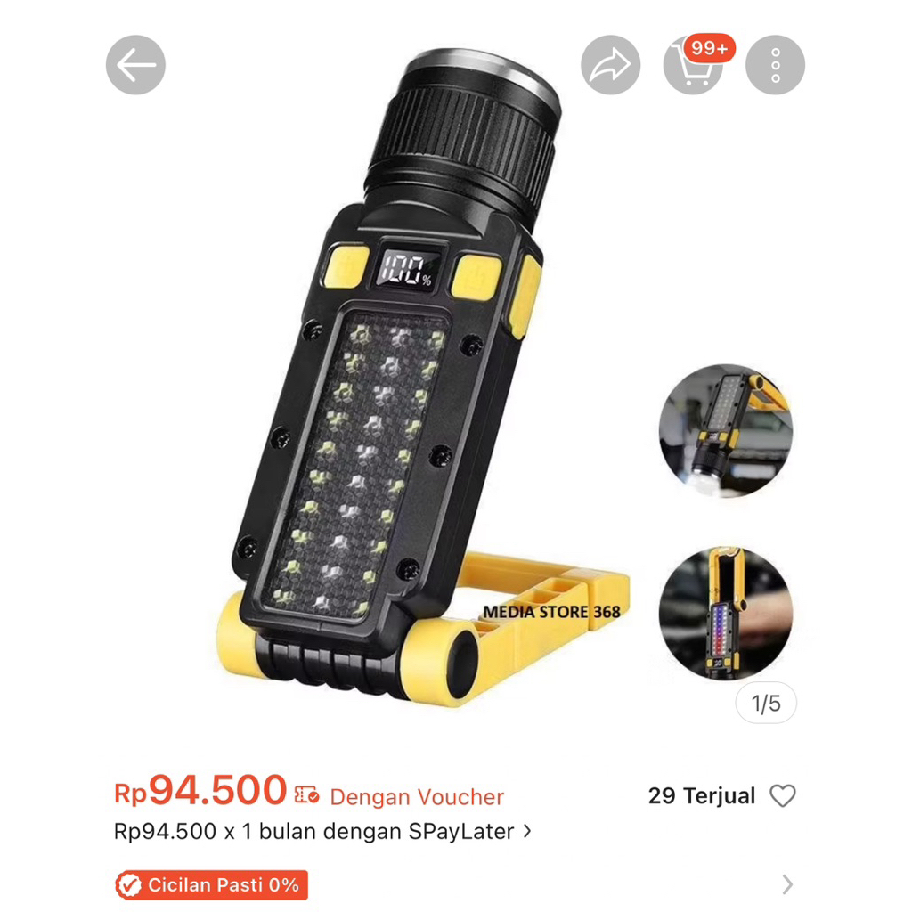 SENTER SUPER TERANG BARU BEKAS ENDORSE