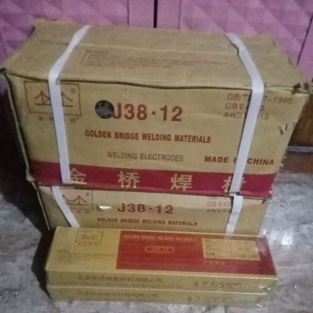 Kawat Las Golden Bridge 2.5mm 5kg E6013 - Elektroda Las Listrik 2.5 mm 5 Kg - Las Besi Baja