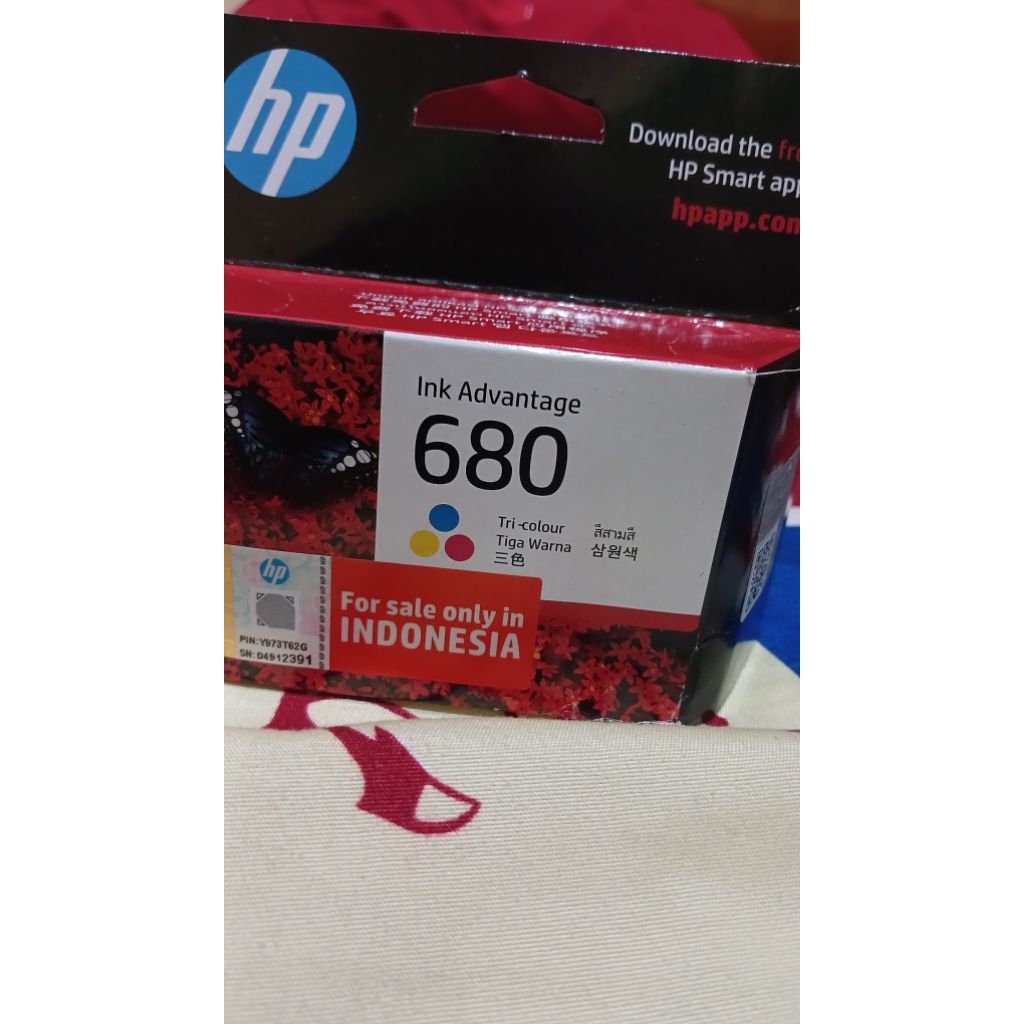 tinta printer hp 680 warna