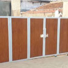 pagar rumah serat kayu grc lipat dan sliding