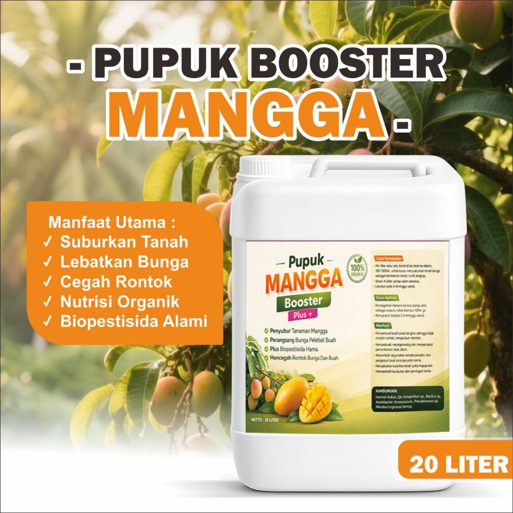 Pupuk organik Agar Cepat Besar Berbuah Lebat Anti rontok Pupuk Booster Hibriba Hijau Pendek Kopyor P