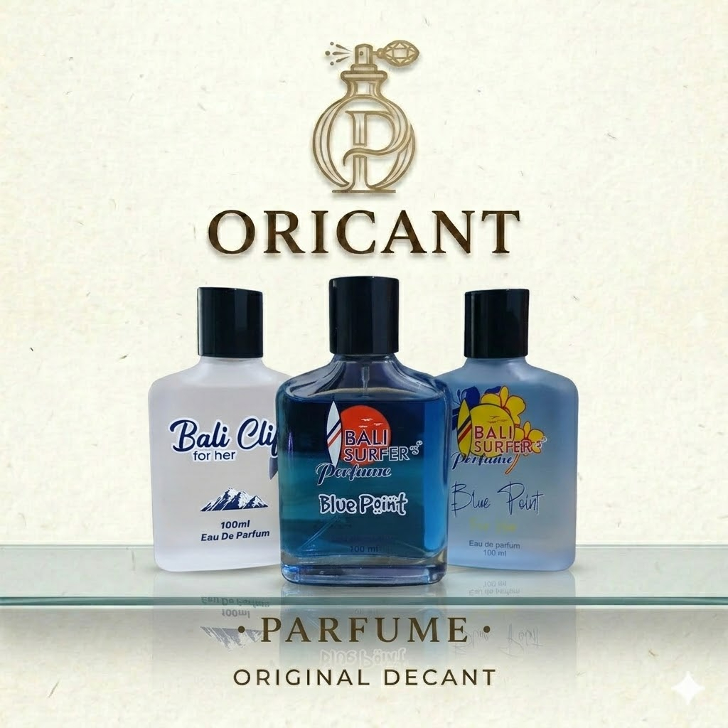 Decant Parfum Bali Surfers Parfum - Blue Point for Him, Blue Point for Her, Bali Cliff for Her