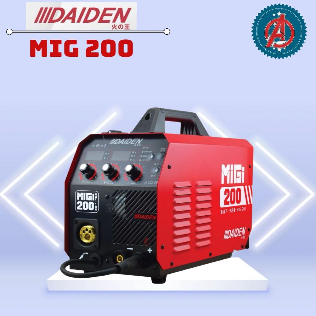 Mesin Las Inverter Daiden MIGI200/ MIG200/ MIG200 Tanpa Gas