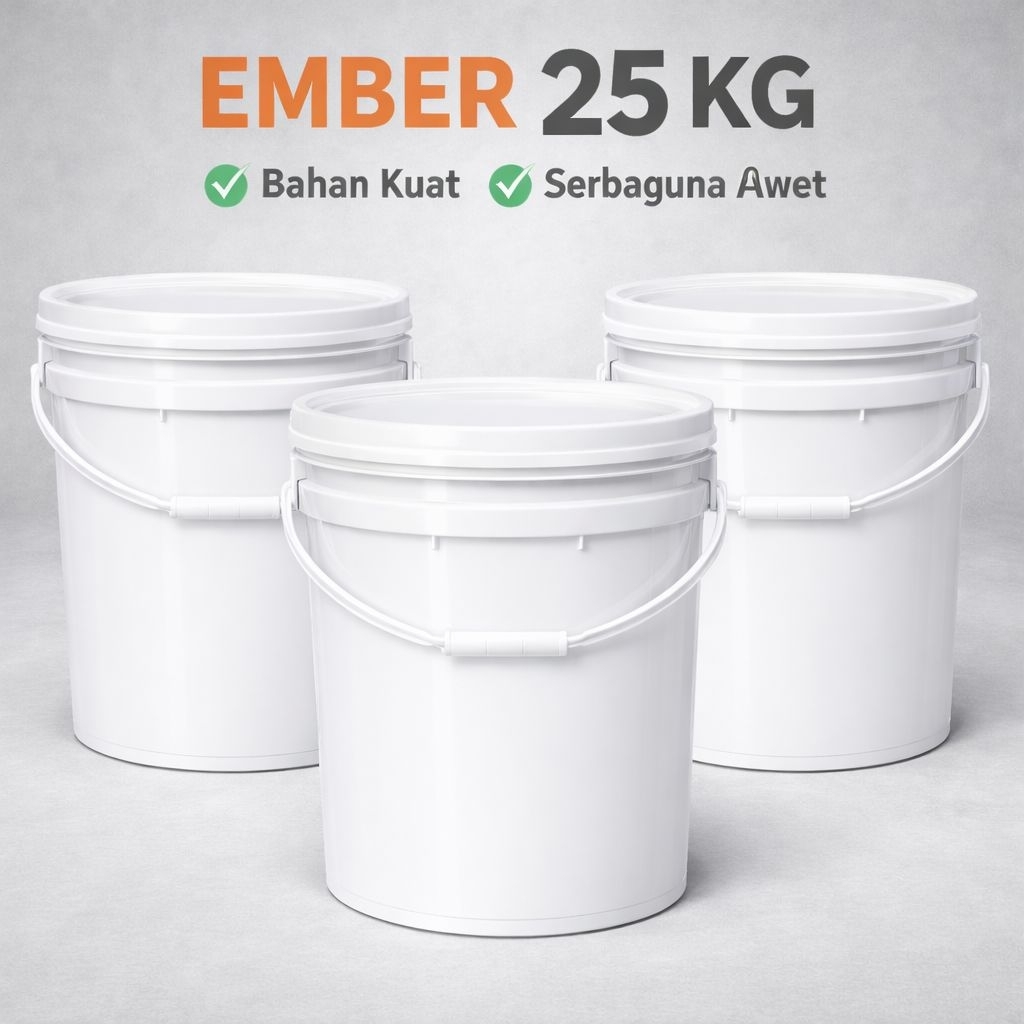 Ember 20 Liter atau 25 Kg Putih Polos Bekas bersih