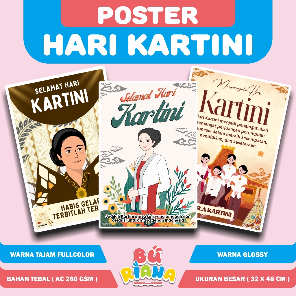 Poster Hari Kartini || Poster Kelas  || Poster Edukasi Sekolah