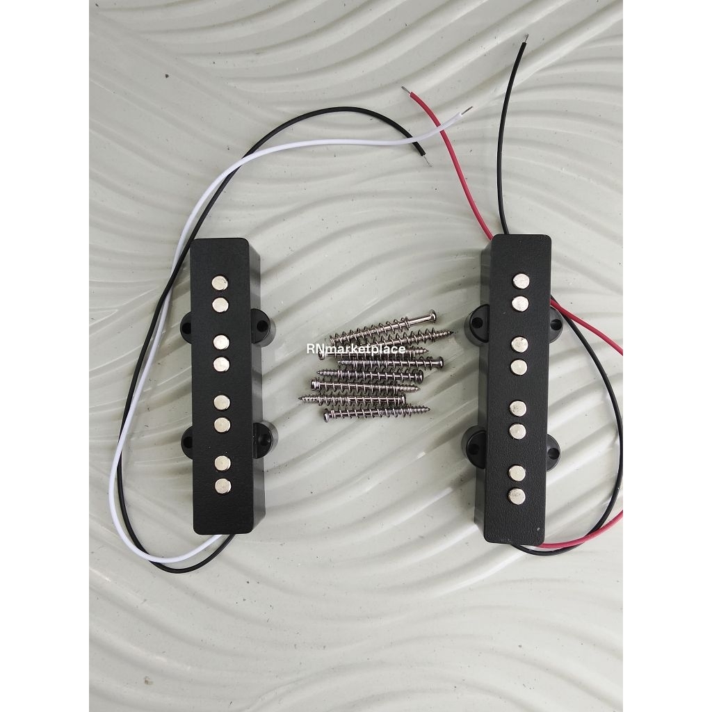 Pickup Bass Jazz 4 String Spul Neck Bridge untuk Gitar Bass Berkualitas Tinggi