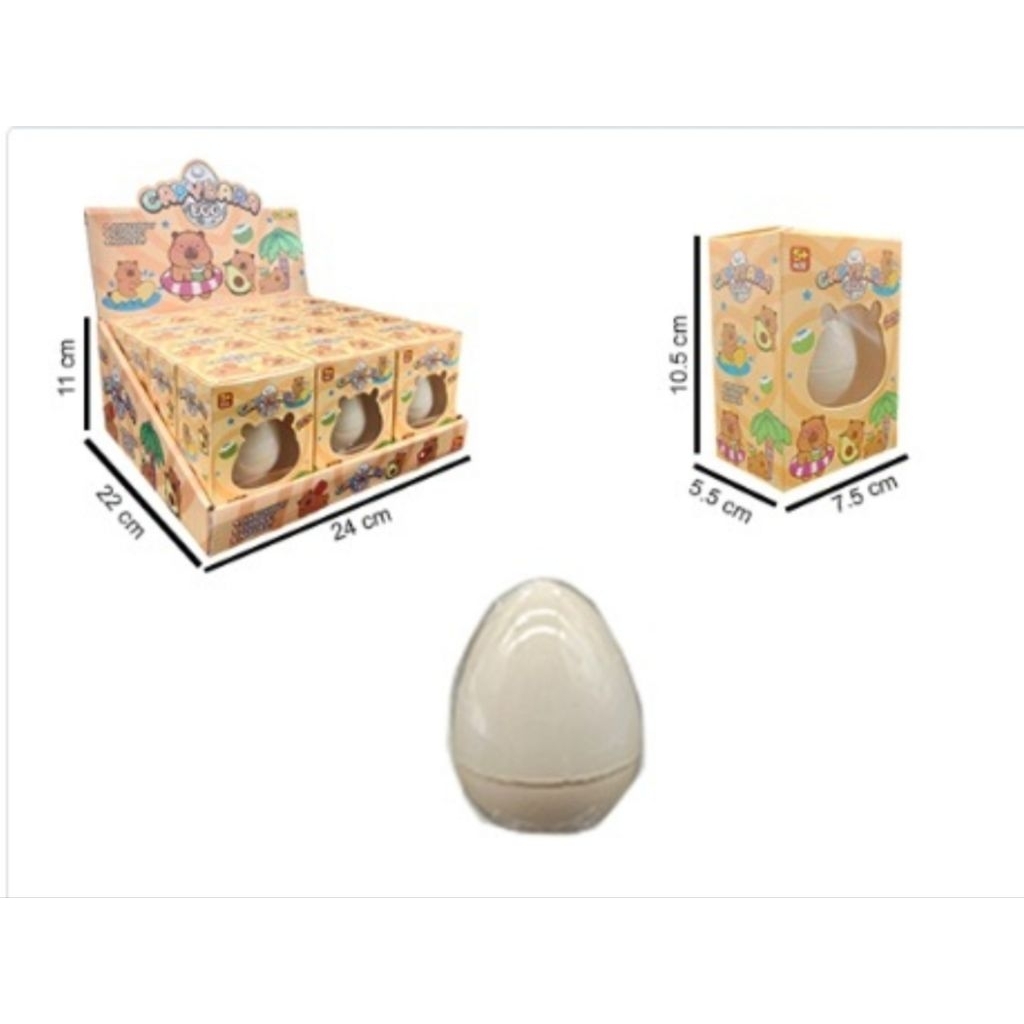 Mainan Telur Menetas Capybara dan Dinosaurus / Hatching Egg Capybara and Dinosaur