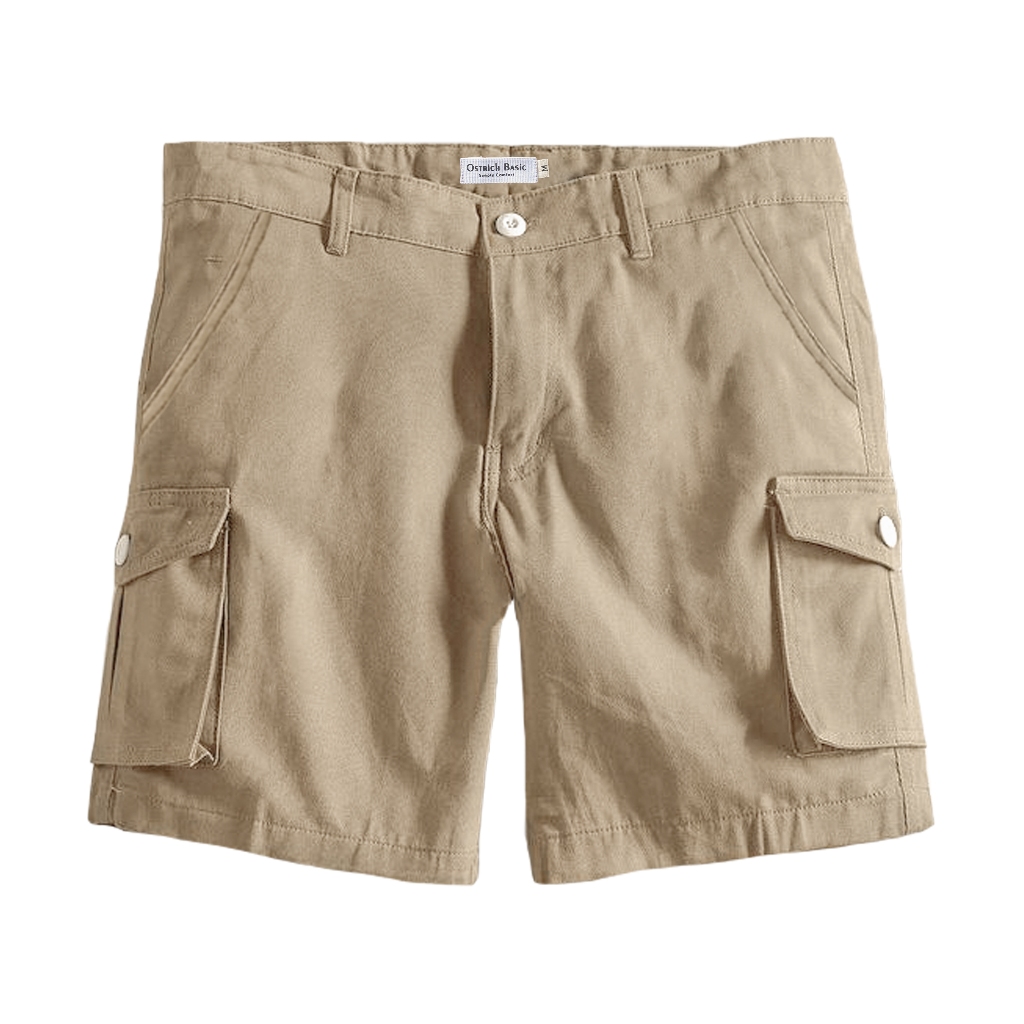 Ostrich Cargo Short Pants Khaki - Cargo Pendek