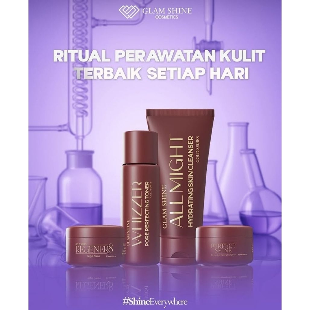 [COD] GLAM SHINE SKINCARE ORIGINAL ECER / PAKET