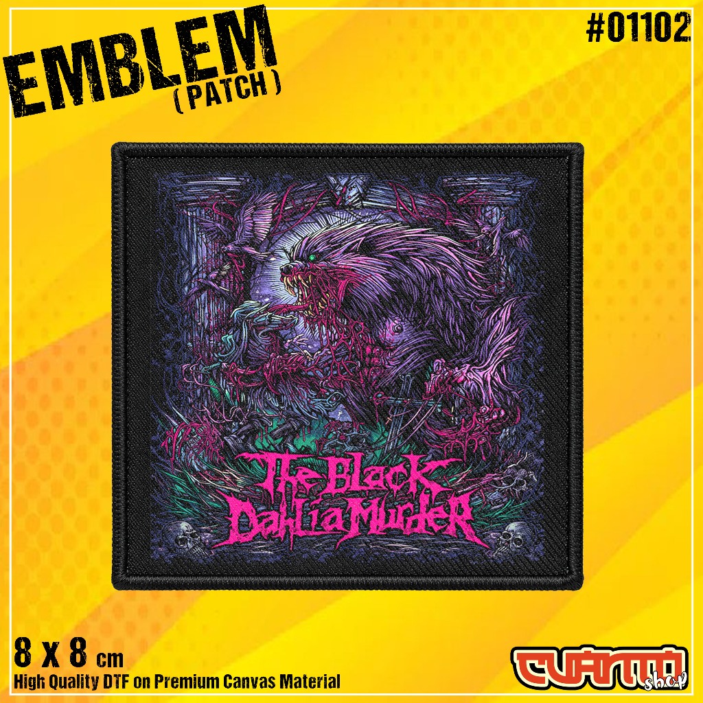 Emblem Patch The Black Dahlia Murder Death Metal Kanvas Tebal Tajam Kuat Aksesoris Jaket Rompi Tas P