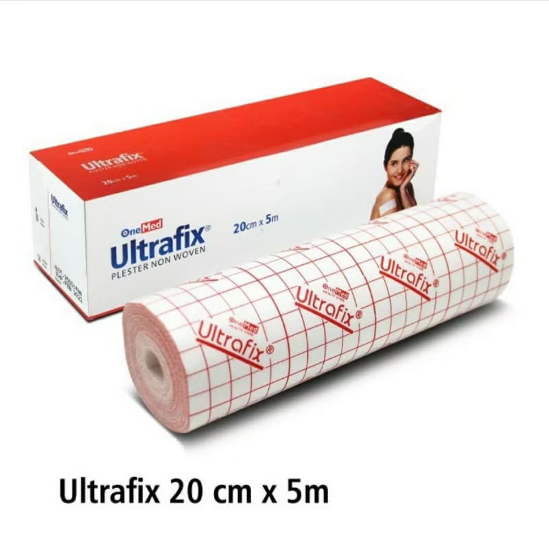 Plester Ultrafix OneMed 20cmx5m - Non Woven, Hypoallergenic, Tahan Air